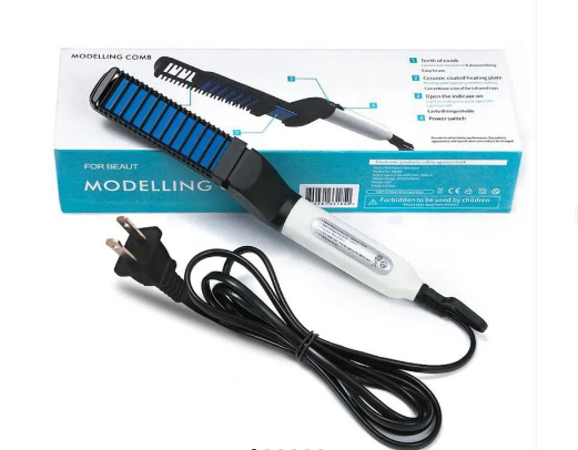 MODELLING COMB™ | Plancha Cepillo Alisador de Barba y Cabello para Hombre – Estilo Rápido y Duradero